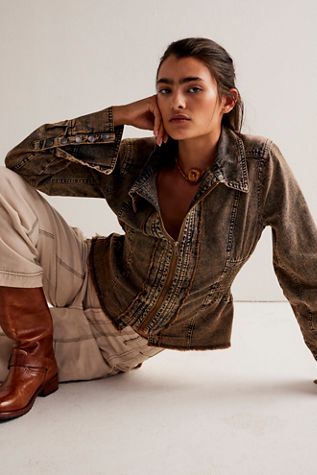 Zip It Up Denim Shirt