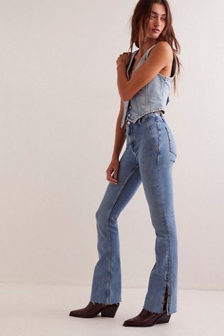 We The Free Level Up Slit Slim Flare Jeans