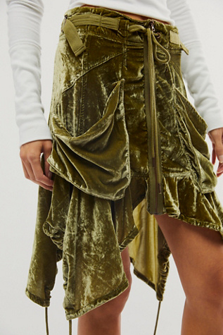 Paxton Parachute Velvet Utility Skirt