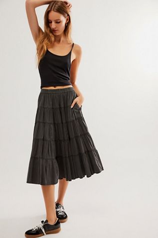 In Full Swing Midi Skirt