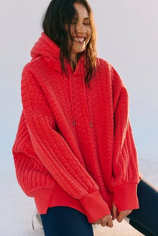 Sprint To The Finish Quilted Hoodie