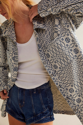 So Long Summer Jacquard Buttondown