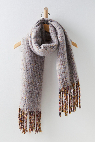 Donegal Knit Fringe Scarf