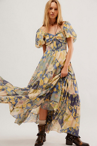 Short Sleeve Sundrenched Maxi Dress