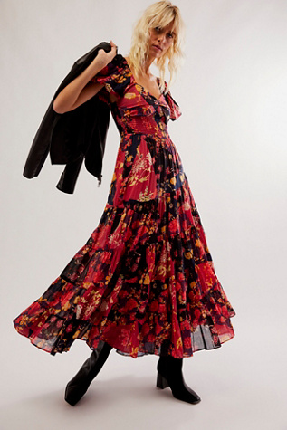 Short Sleeve Sundrenched Maxi Dress