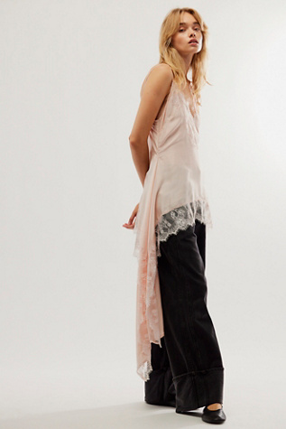 Lace Ragged Hem Top