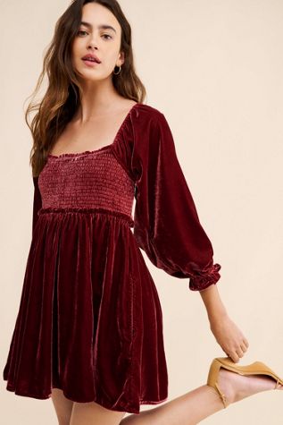 Daphne Velvet Mini Dress