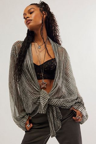 Shimmer Stripe Jacket