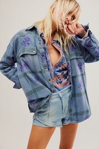We The Free Visby Plaid Top