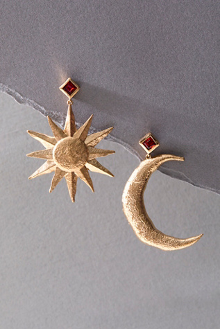 Moon And Sun Earrings