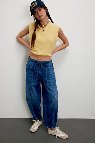 We The Free Silverton Pull-On Barrel Jeans