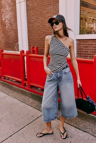 We The Free High Top Wide Crop Jeans