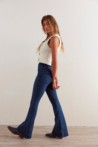 Crvy Infinite Stretch Pull On Flare Jeans