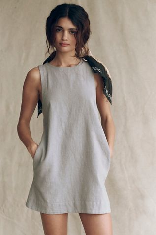 Full Of Sunshine Cotton-Linen Mini Dress