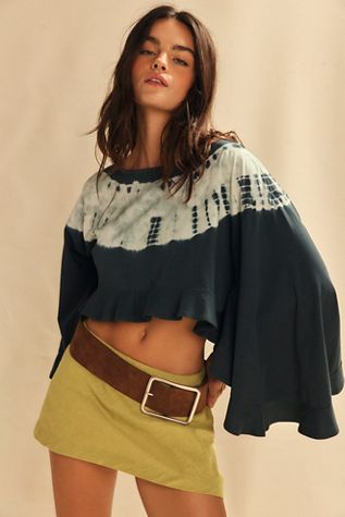 My Little Micro Mini Cotton-Linen Skort
