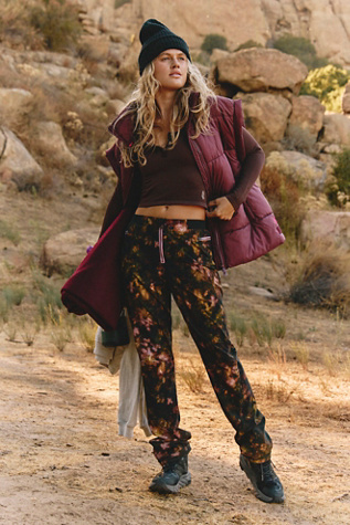 Cascade Printed Straight Leg Pants