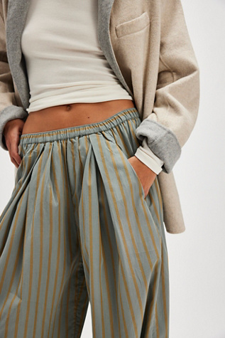 To The Sky Striped Parachute Pants