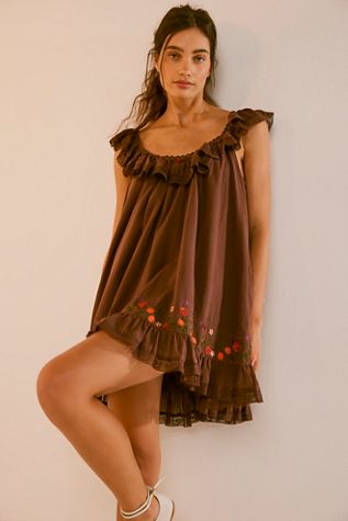 Buttercup Embroidered Mini Dress