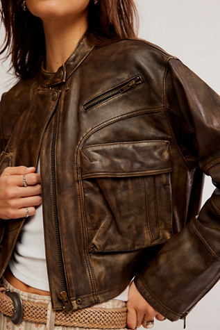 We The Free Adrienne Leather Jacket