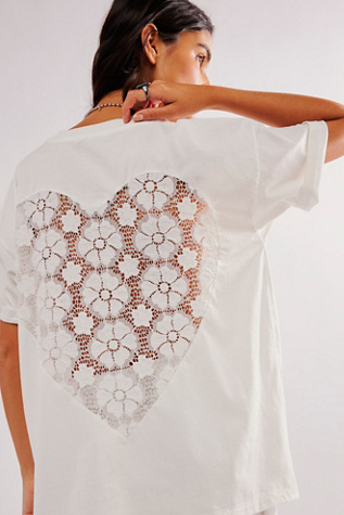 Daydreamer Lace Heart Front Tee