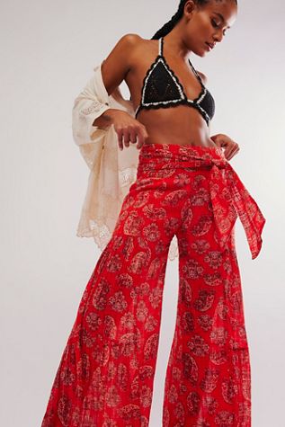 FP One Good Day Printed Wide-Leg Pants