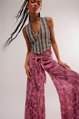 Fp One Good Day Printed Wide Leg Pants