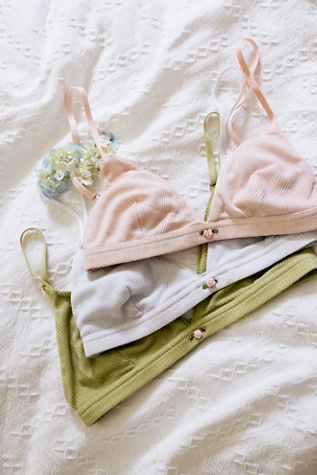 Pointelle Triangle Bralette