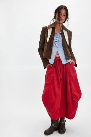 Willow Poplin Maxi Skirt