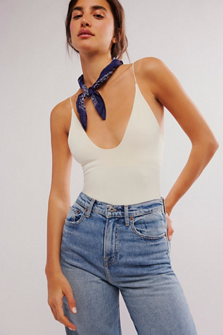 Clean Lines Plunge Bodysuit