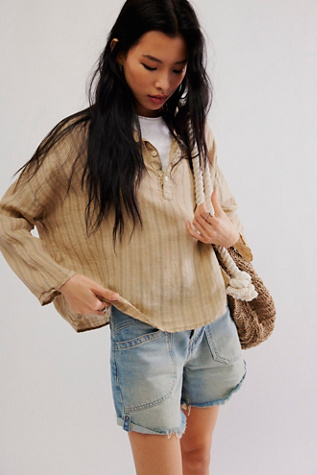 Cp Shades Lissa Linen Stripe Shirt