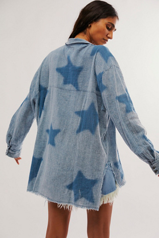 Oneteaspoon Star Muslin Longline Shirt