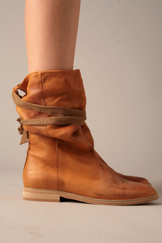 stone washed leather boots
