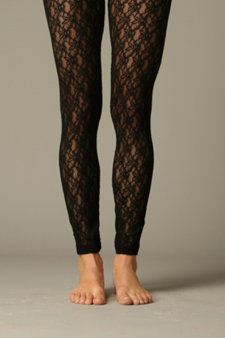 Lace Footless Tights | Free People