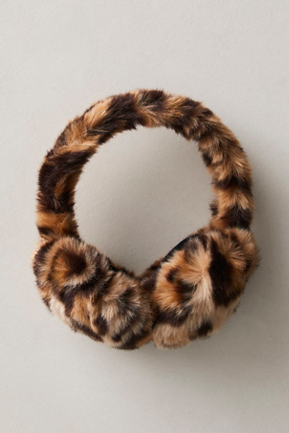 Smitten Faux Fur Leopard Earmuffs