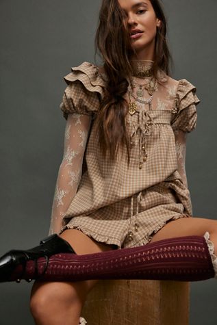 Misty Net Pointelle Tall