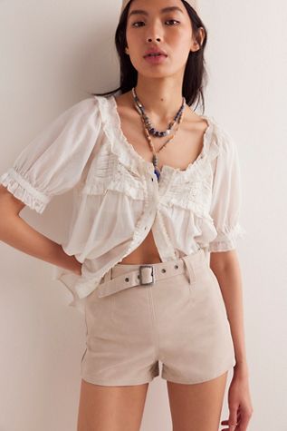 We The Free Jada Suede Micro Shorts