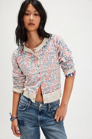 Nocturnal Patterned Cashmere Cardi