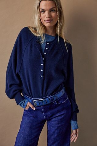 Porta Cashmere Henley Sweater