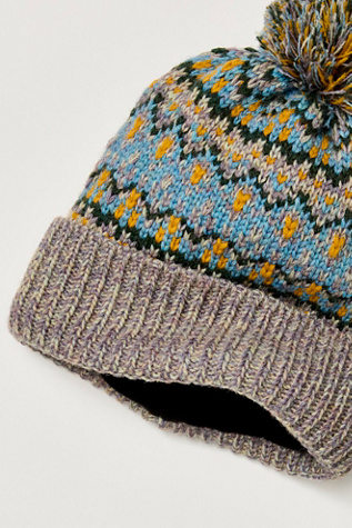 First Frost Fairisle Pom Pom Beanie