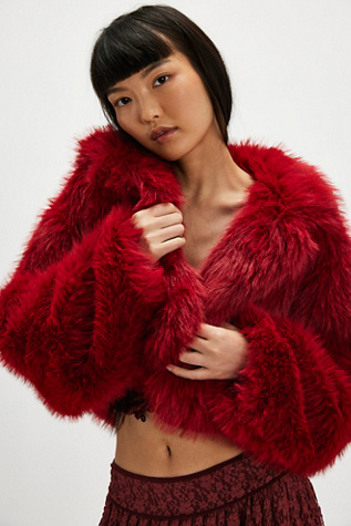 Paris Cropped Faux Fur Jacket