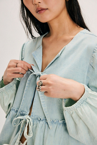 Denim Brunch Babe Blouse