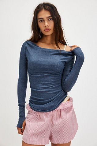 Big Love Rib Off The Shoulder Long Sleeve