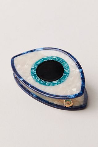 Solar Eclipse Hand Painted Claw Clip