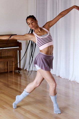 Go To Striped Sports Bra