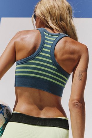 Go To Striped Sports Bra