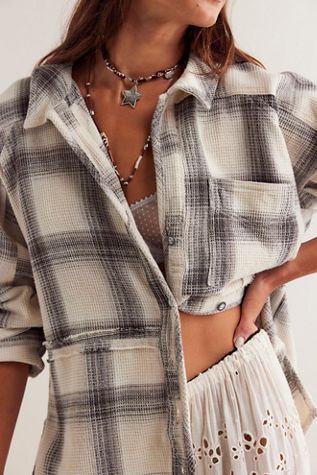 We The Free Cozy In Plaid Shirt