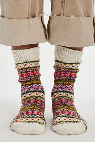 American Trench Cotton Fair Isle Socks