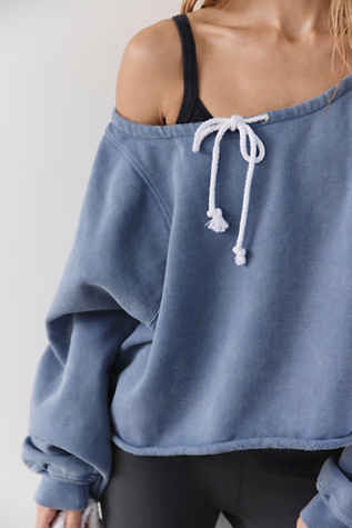 For The Win Off The Shoulder Sweatshirt