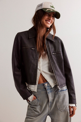 We The Free Ellery Vegan Leather Jacket