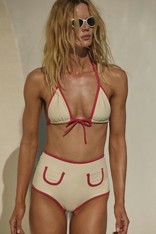 Montce Polly High-Waisted Bikini Bottoms